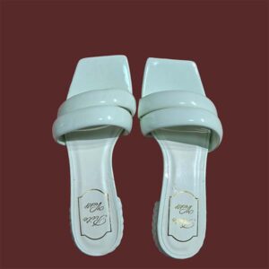 Women's Shinny 2 Straps Low Heel Sandals