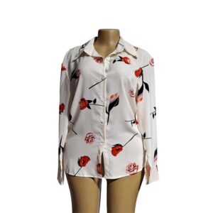 Floral Chiffon Ladies Shirts